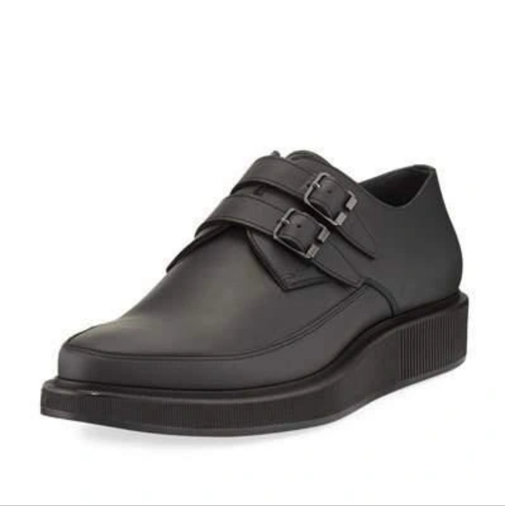 Lanvin Double Monk Strap Creeper dress shoe